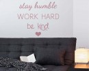 Stay Humble Quotes Wall  Art Stickers